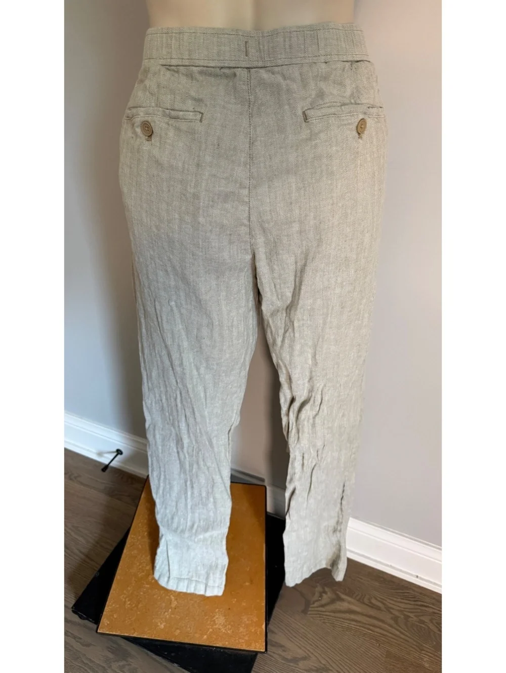 Tommy Bahama Men's Casual Linen Pants Beige Size Medium